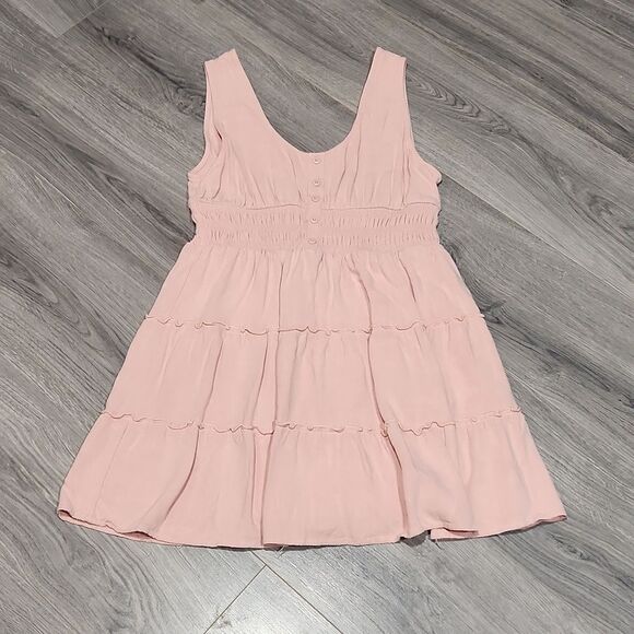 EUC New In Blush Pink Lined Mini Sundress - Picture 1 of 7